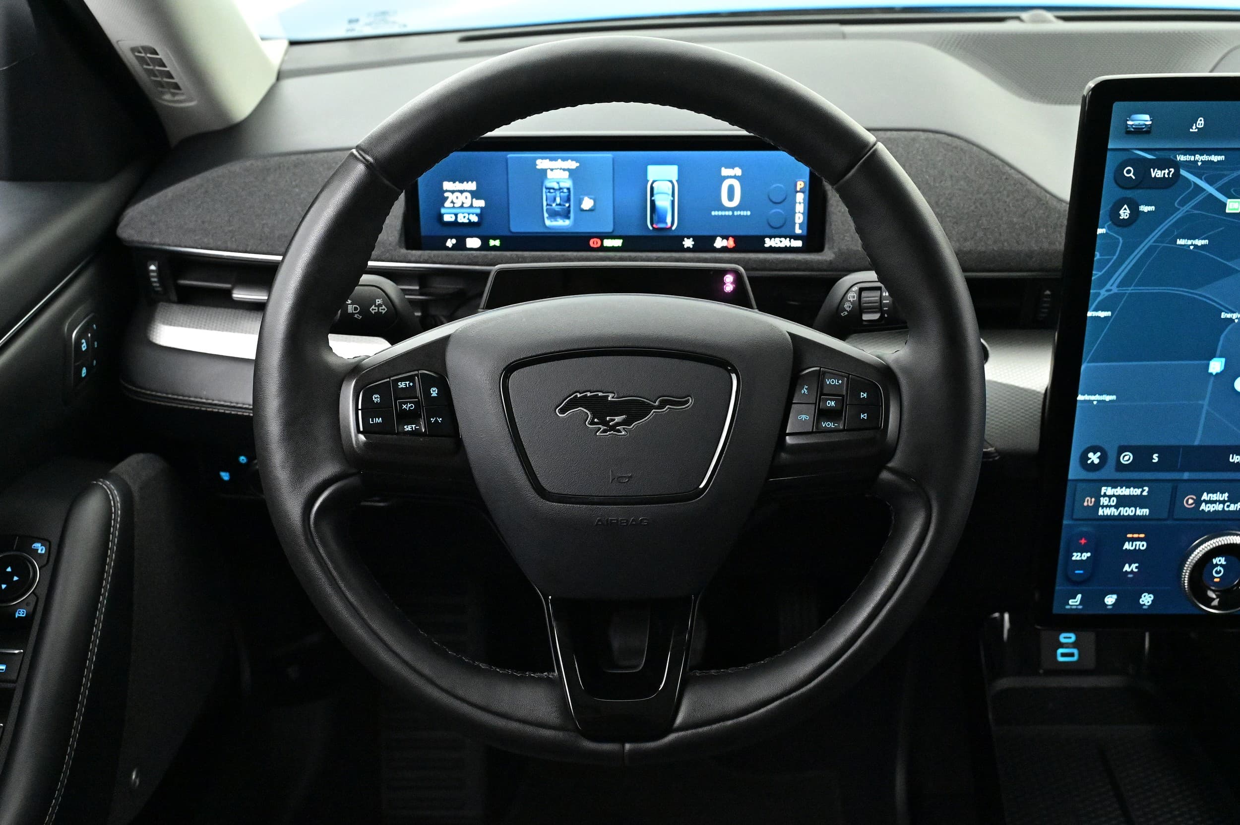 Multifunktionsratt med bl.a. farthållare