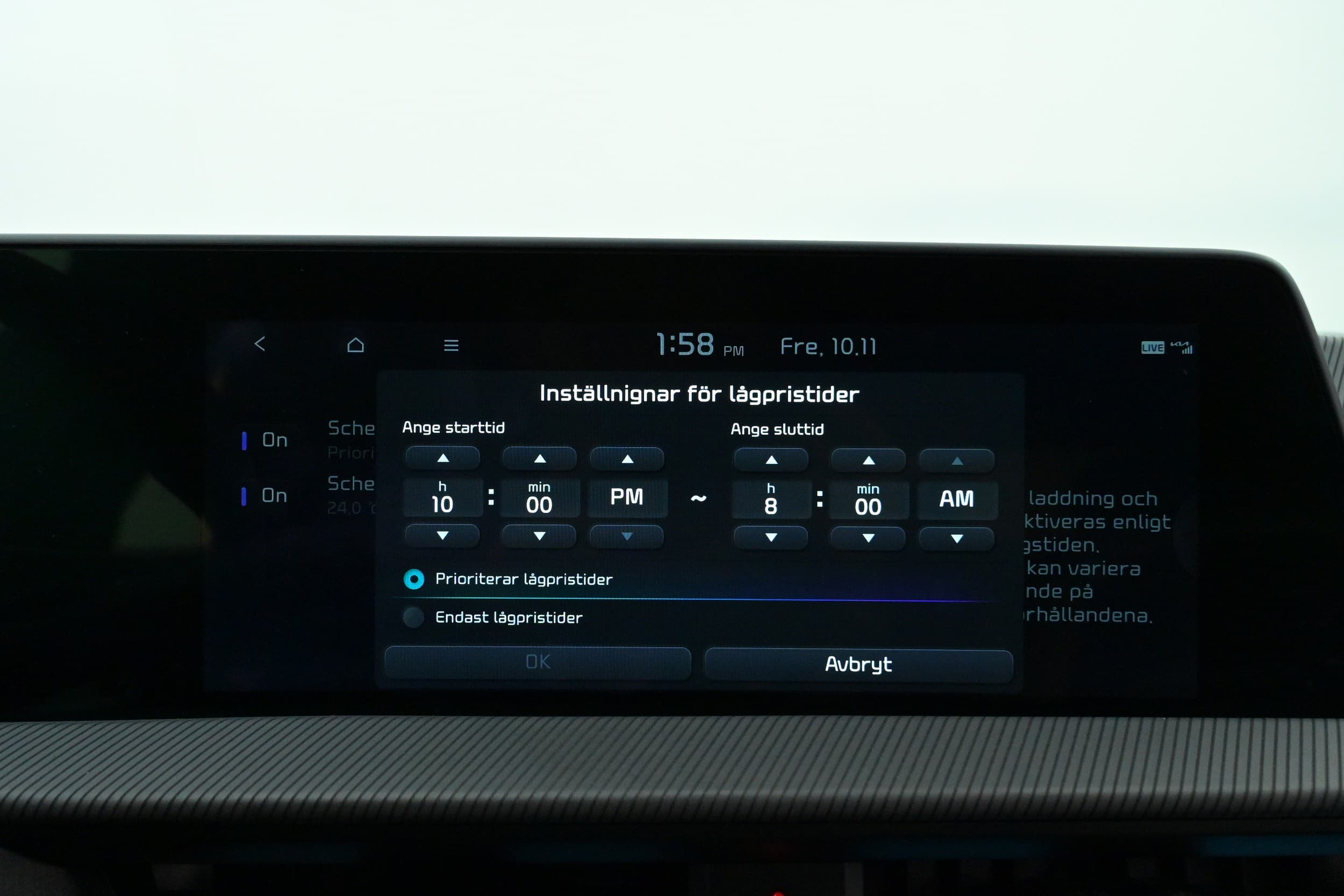 Schemalägg laddning