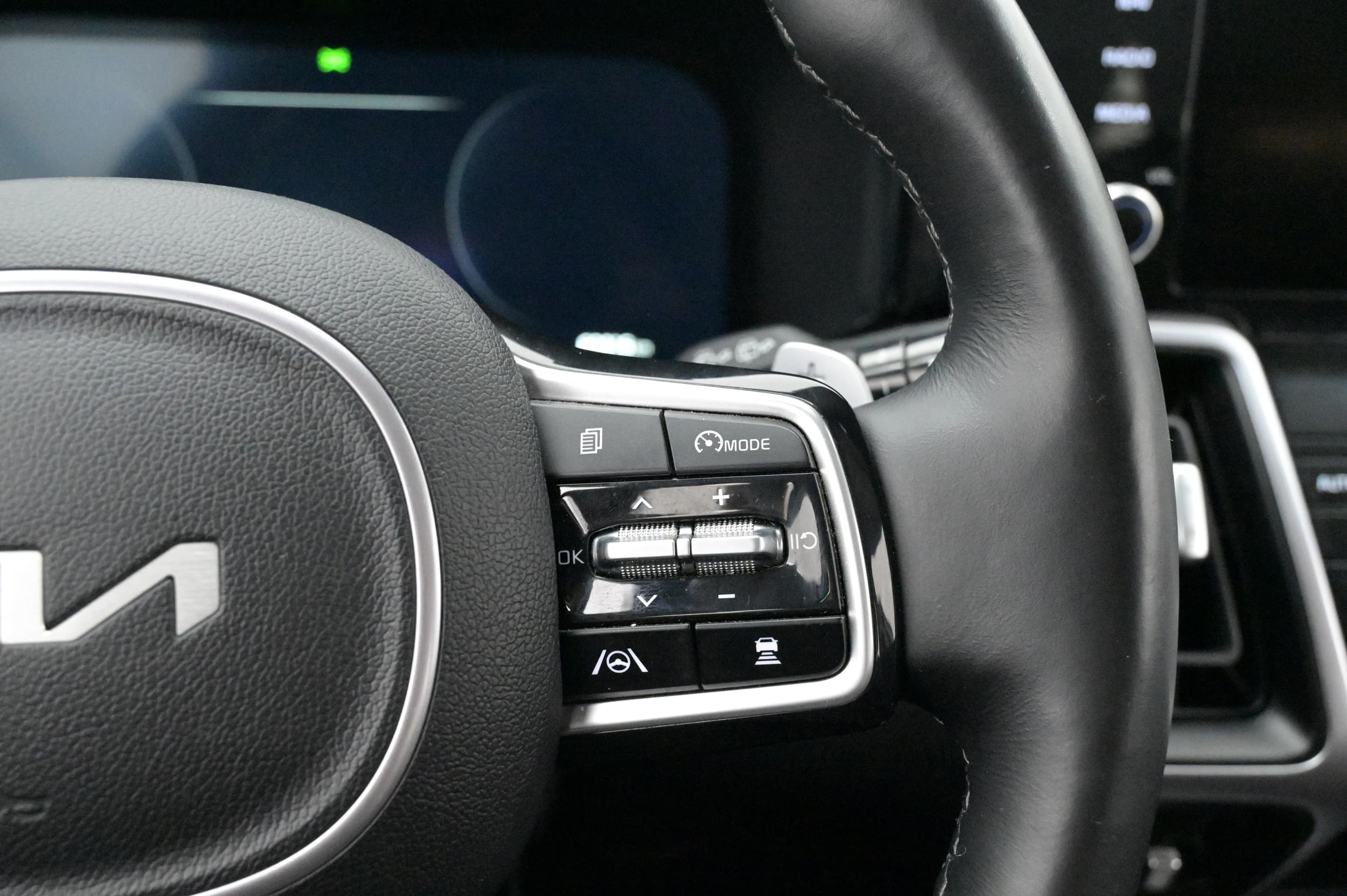 Multifunktionsratt med adaptiv farthållare