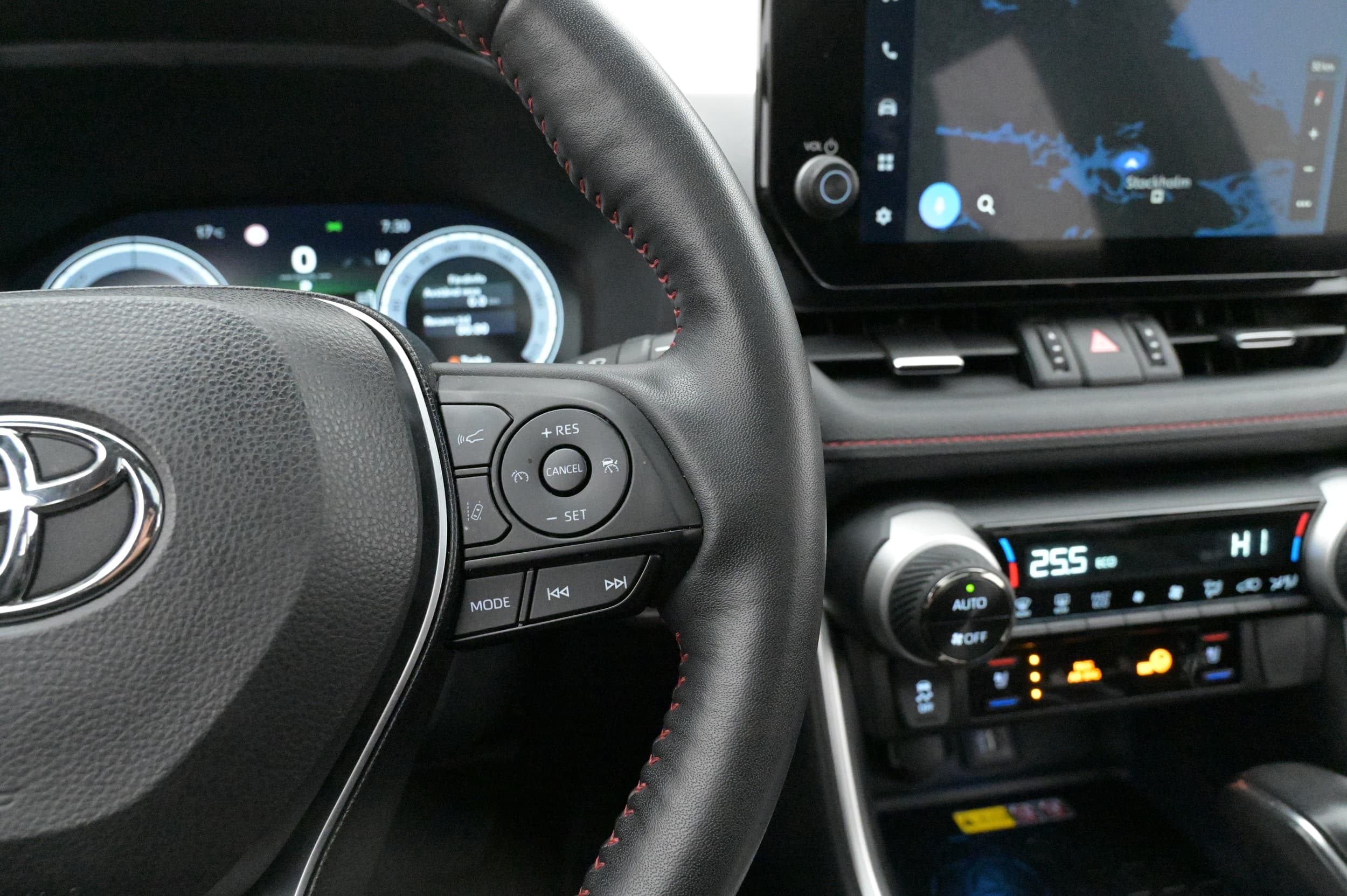 Multifunktionsratt med farthållare