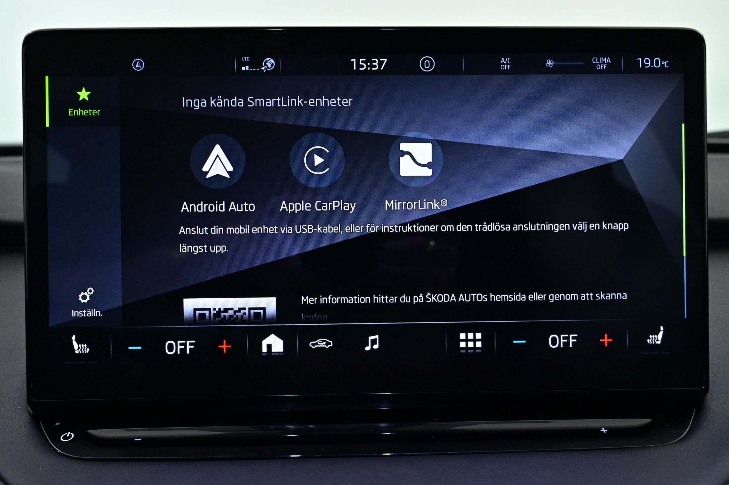Infotainmentsystem - Android Auto, Apple CarPlay, MirrorLink