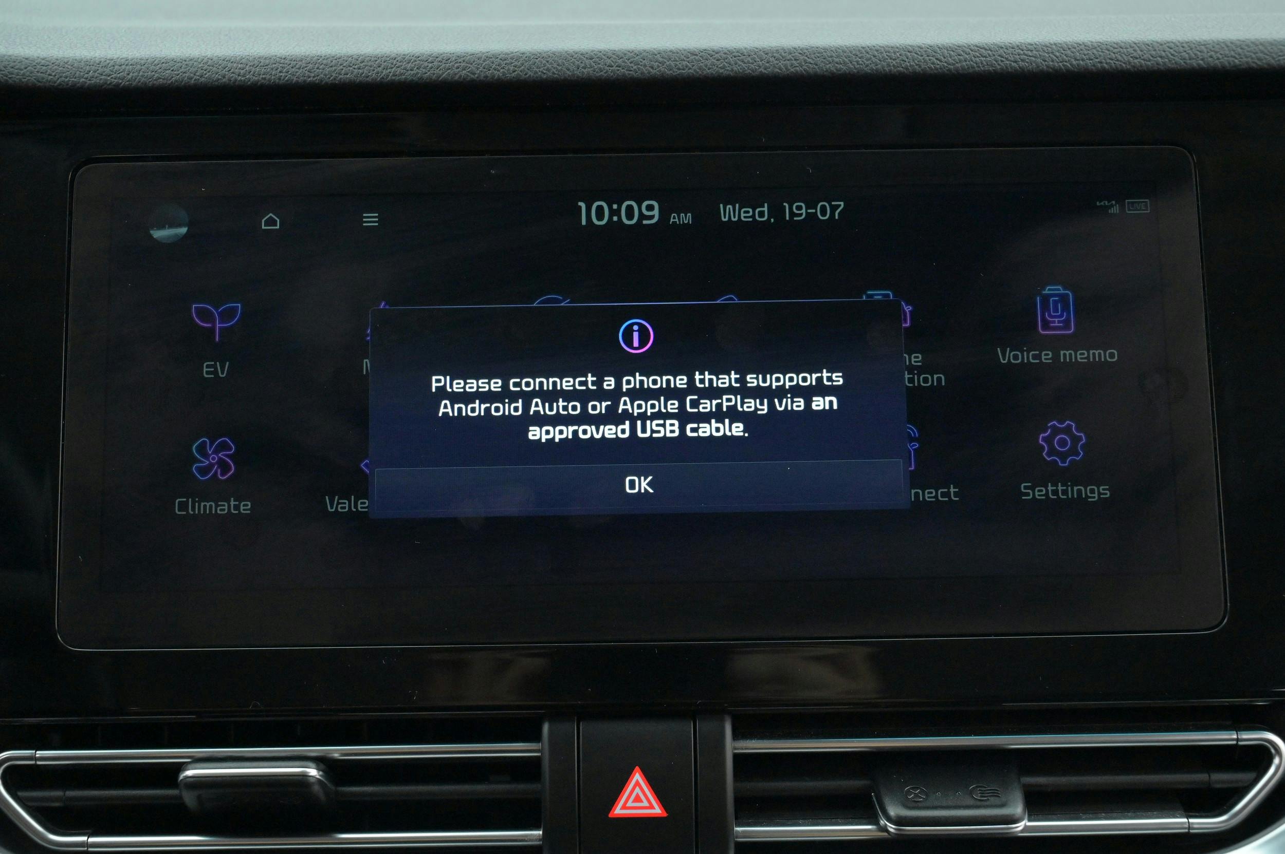Infotainmentsystem - Apple CarPlay, Android Auto