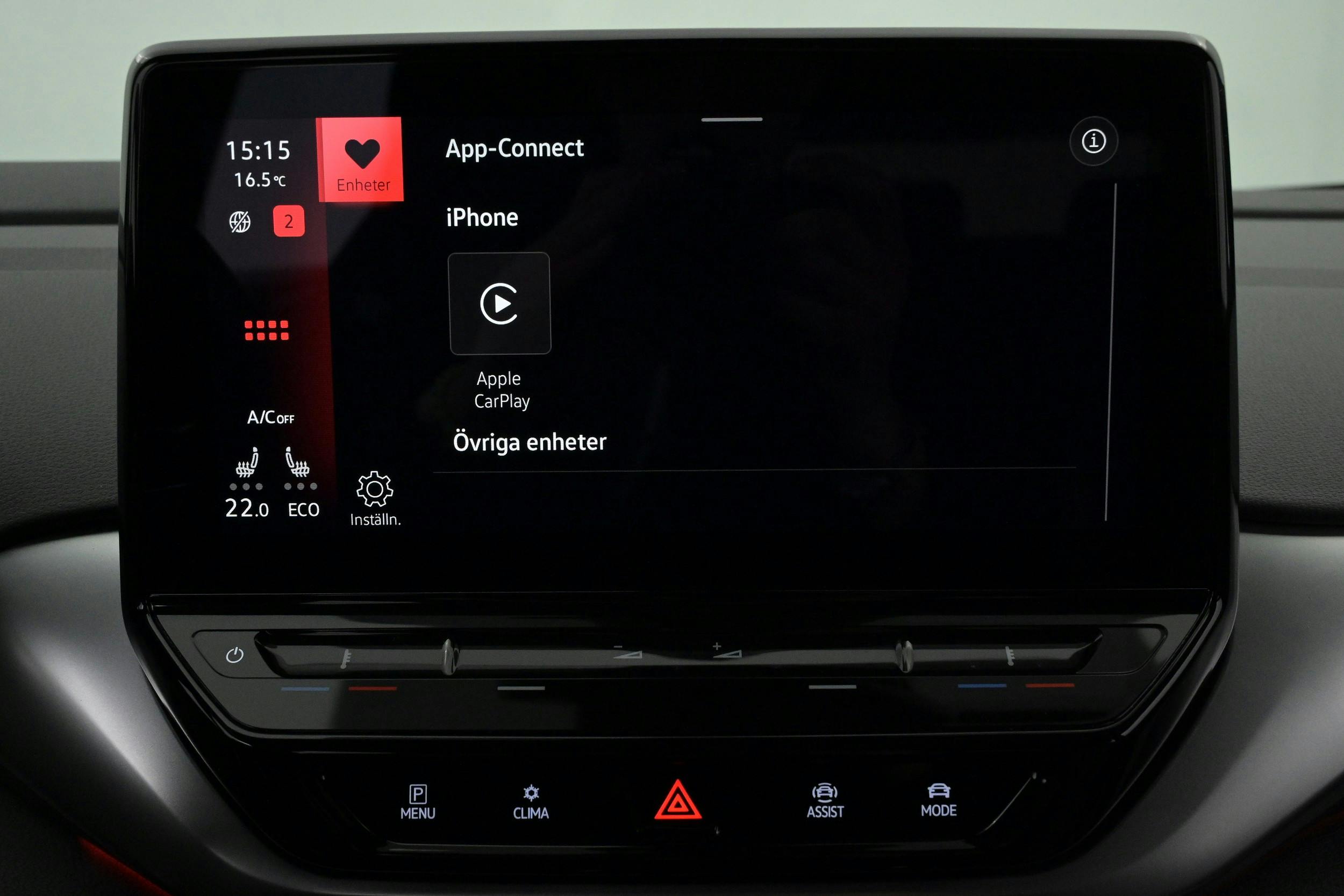 Infotainmentsystem - Apple CarPlay