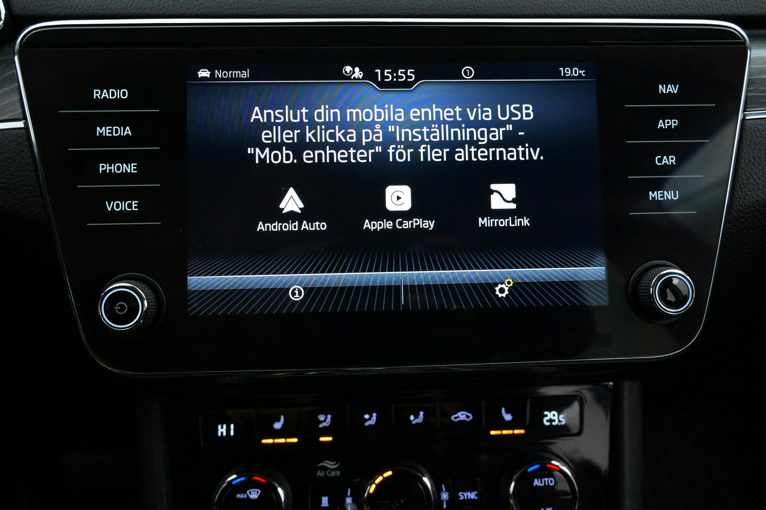 Infotainmentsystem - Android Auto, Apple CarPlay, MirrorLink