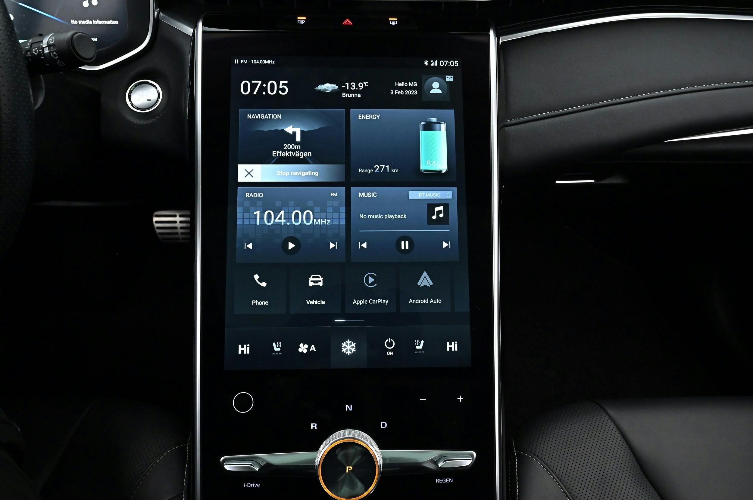 Infotainmentsystem - Bluetooth, Apple CarPlay, Android Auto
